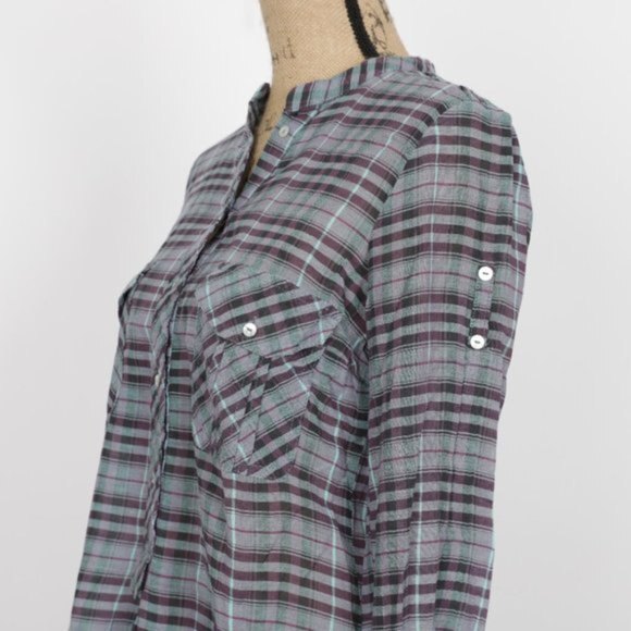 Zara Casual Button Down Long Sleeve Shirt size S - Picture 7 of 12